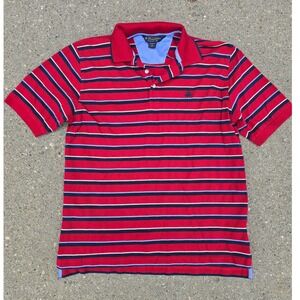 Brooks Brothers Striped Polo Shirt Original‎ Fit Performance Red Size M